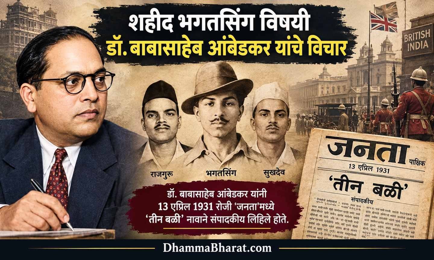 Dr. Ambedkar on Bhagat Singh