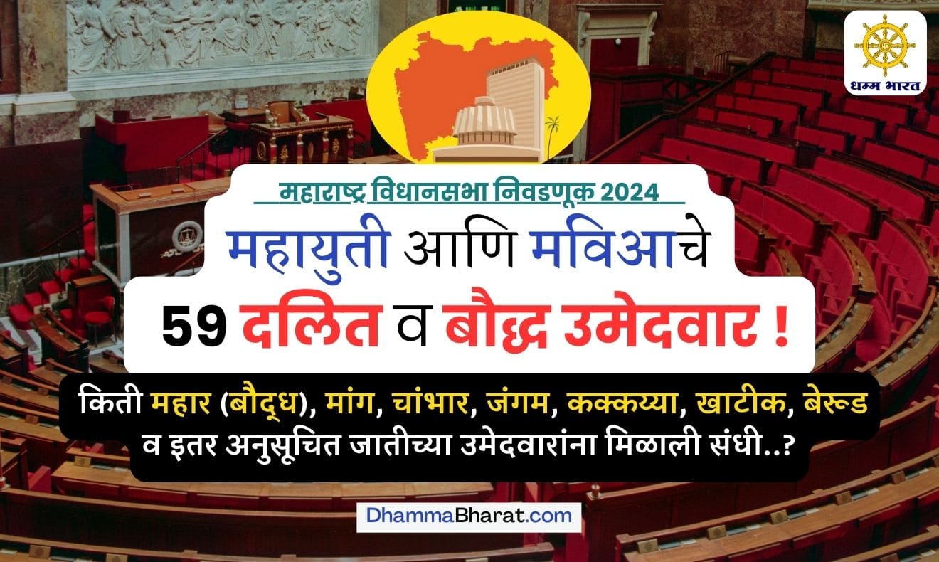 2024 महाराष्ट्र विधानसभा निवडणुकीत महायुती आणि मविआचे 59 अनुसूचित जातीचे आणि बौद्ध उमेदवार कोणते?